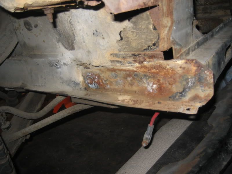 Broken bumper bracket bolts in RS frame rail